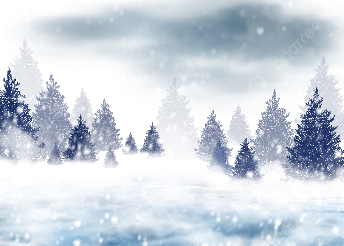 High Resolution Winter Wonderland Background