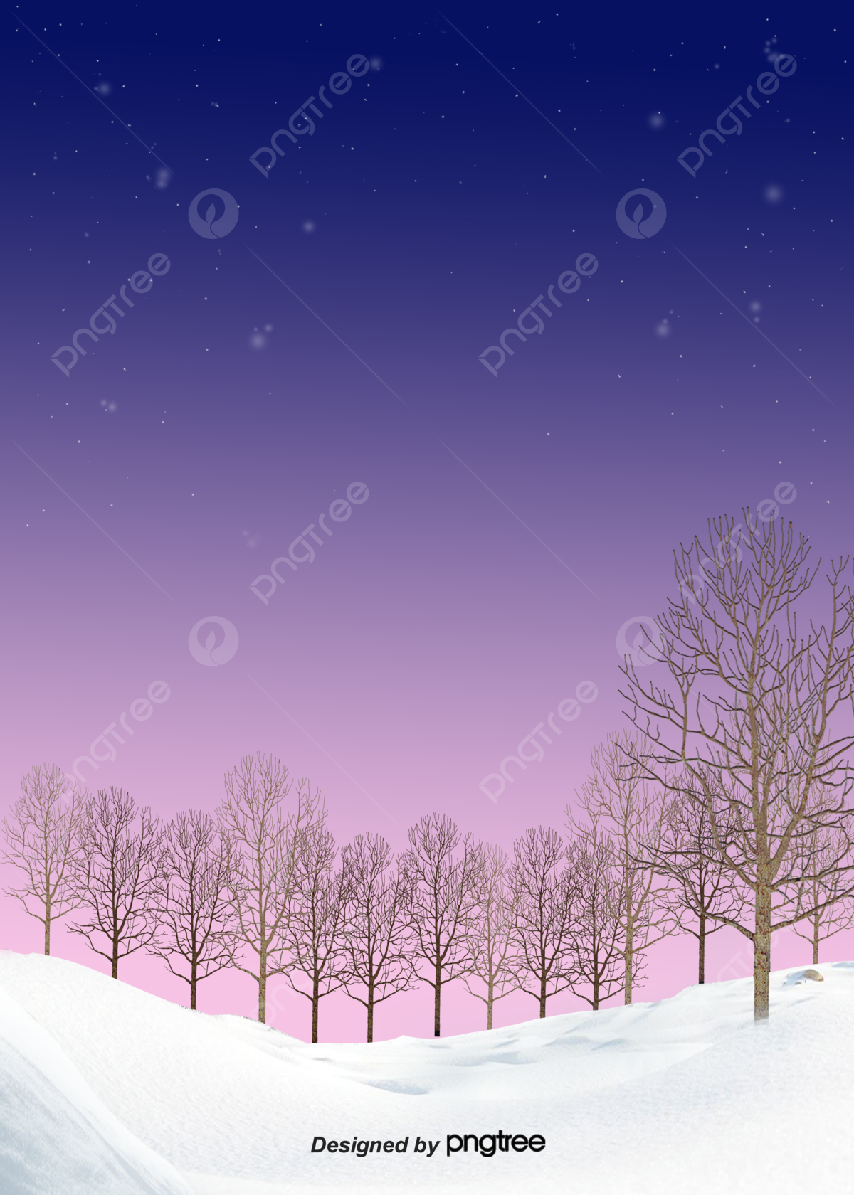 High Resolution Winter Wonderland Background