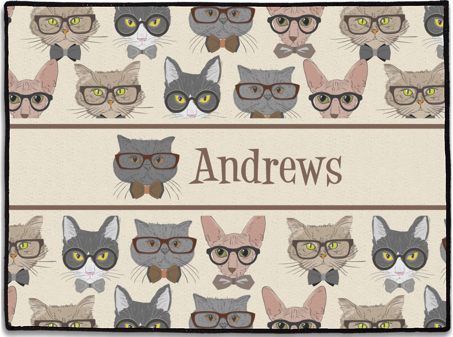 Hipster Cat Background