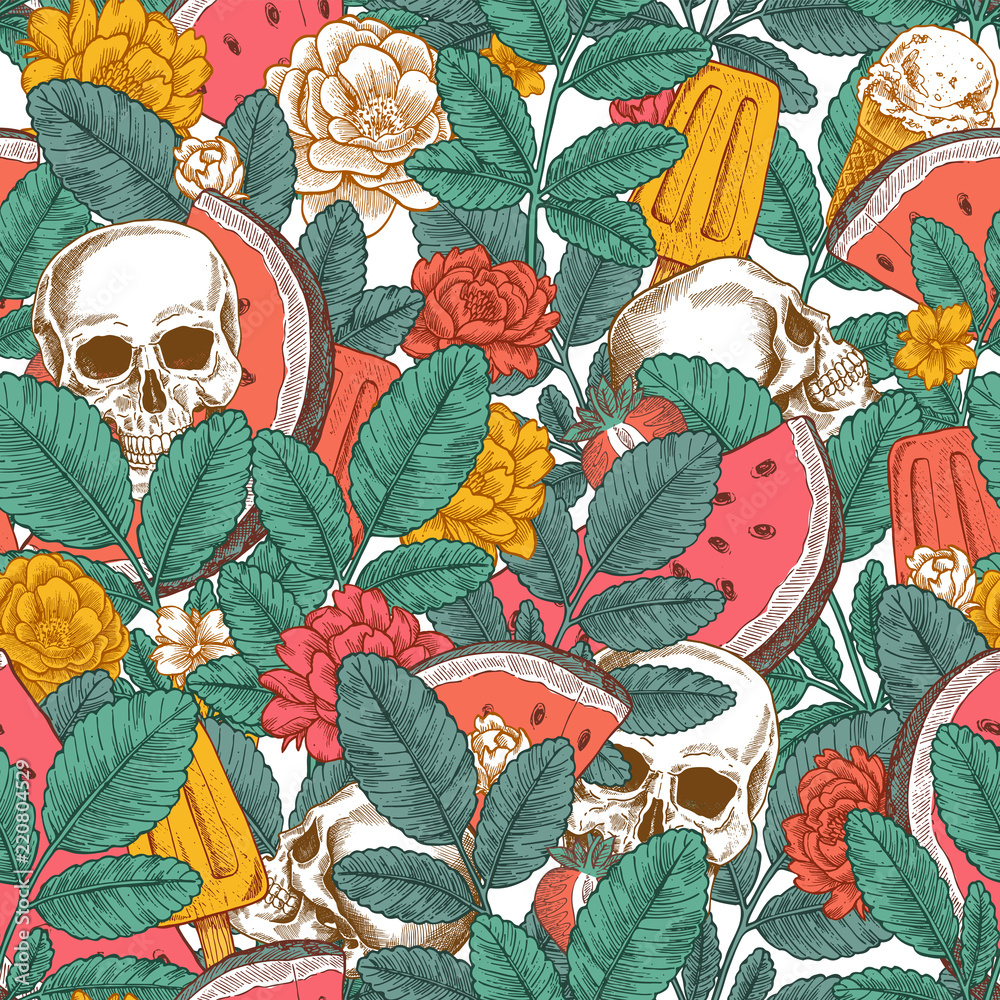 Hipster Floral Background