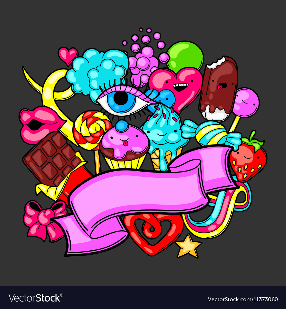 Kawaii Candy Background