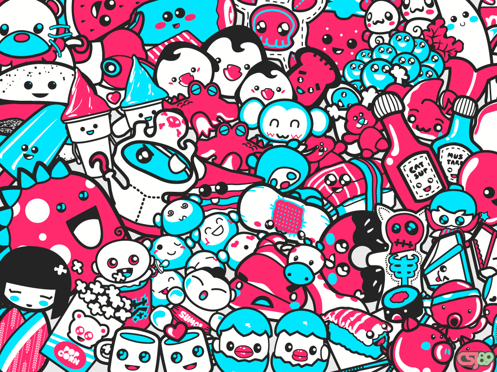 Kawaii Candy Background