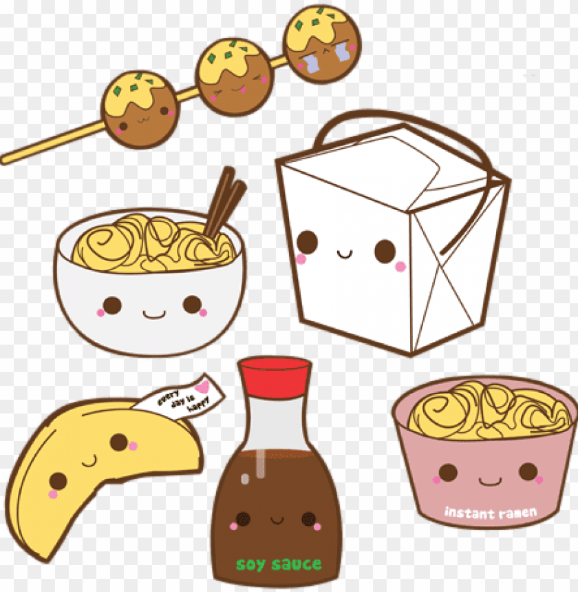 Kawaii Food Background