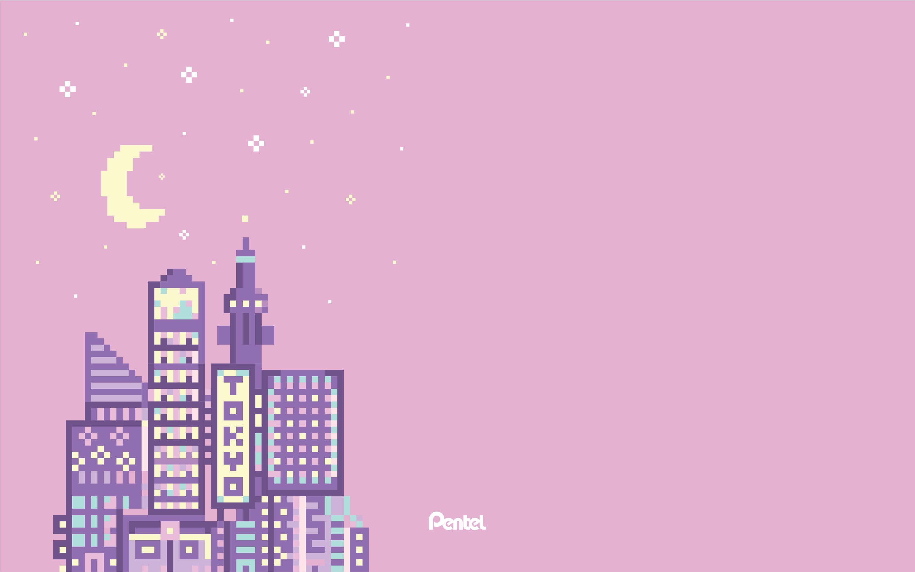 Kawaii Pixel Art Background