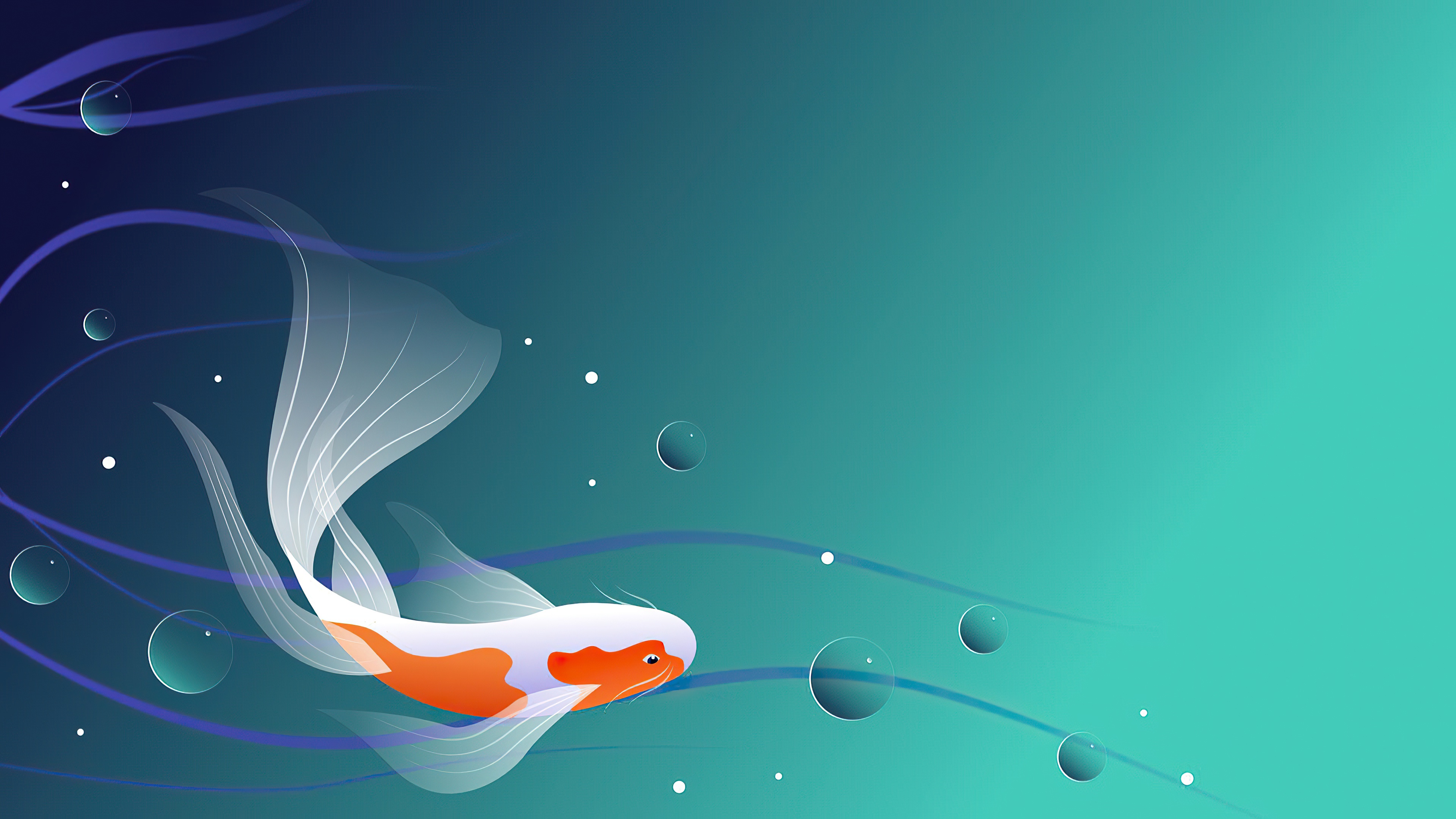 Koi Fish Desktop Background