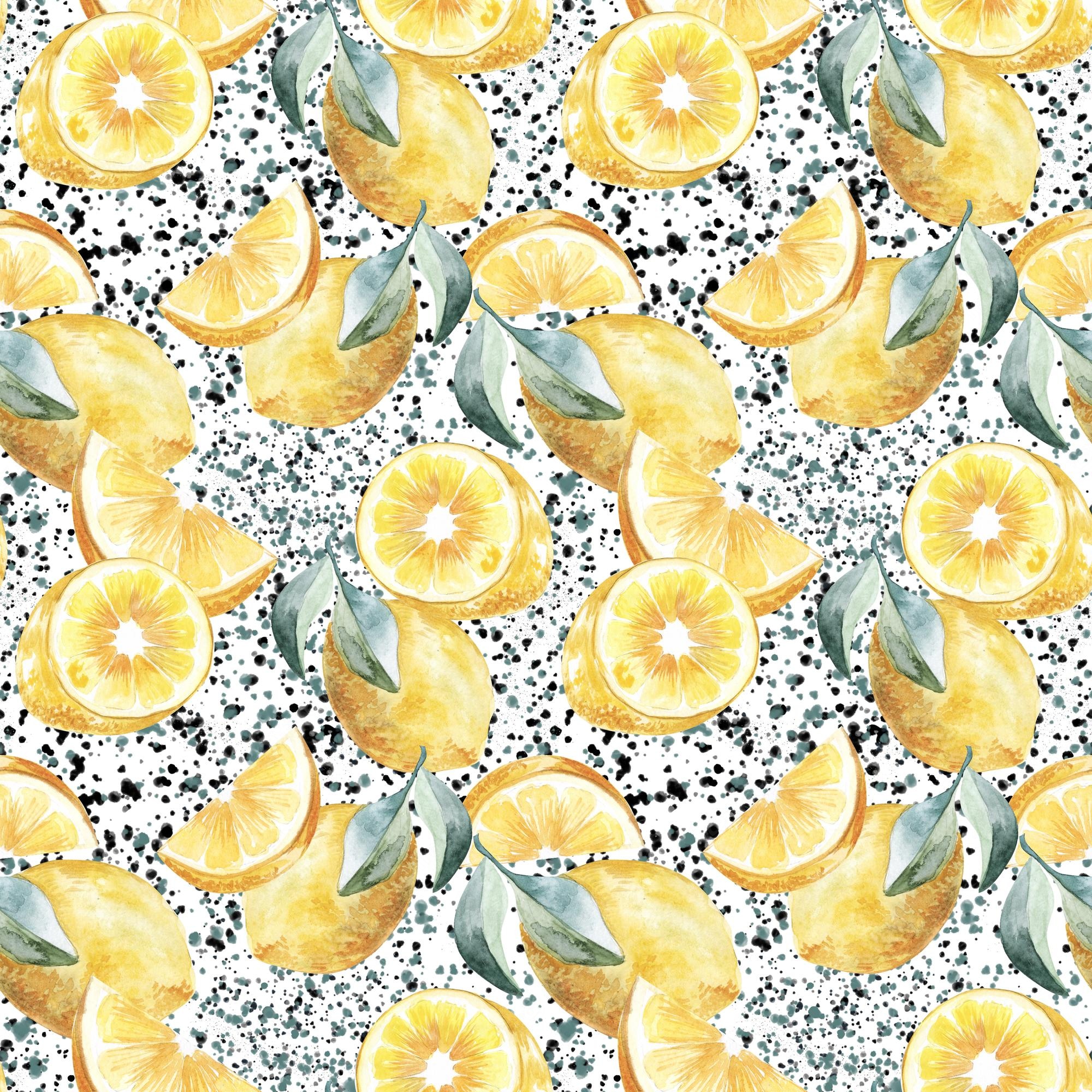 Lemon Watercolor Background