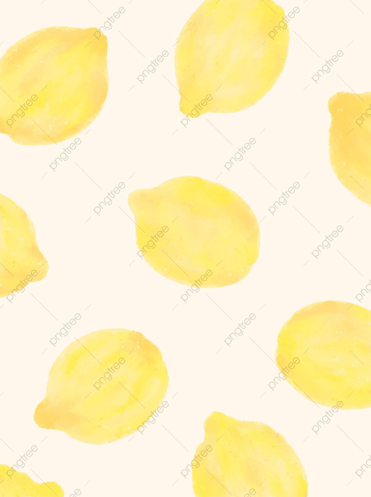 Lemon Watercolor Background