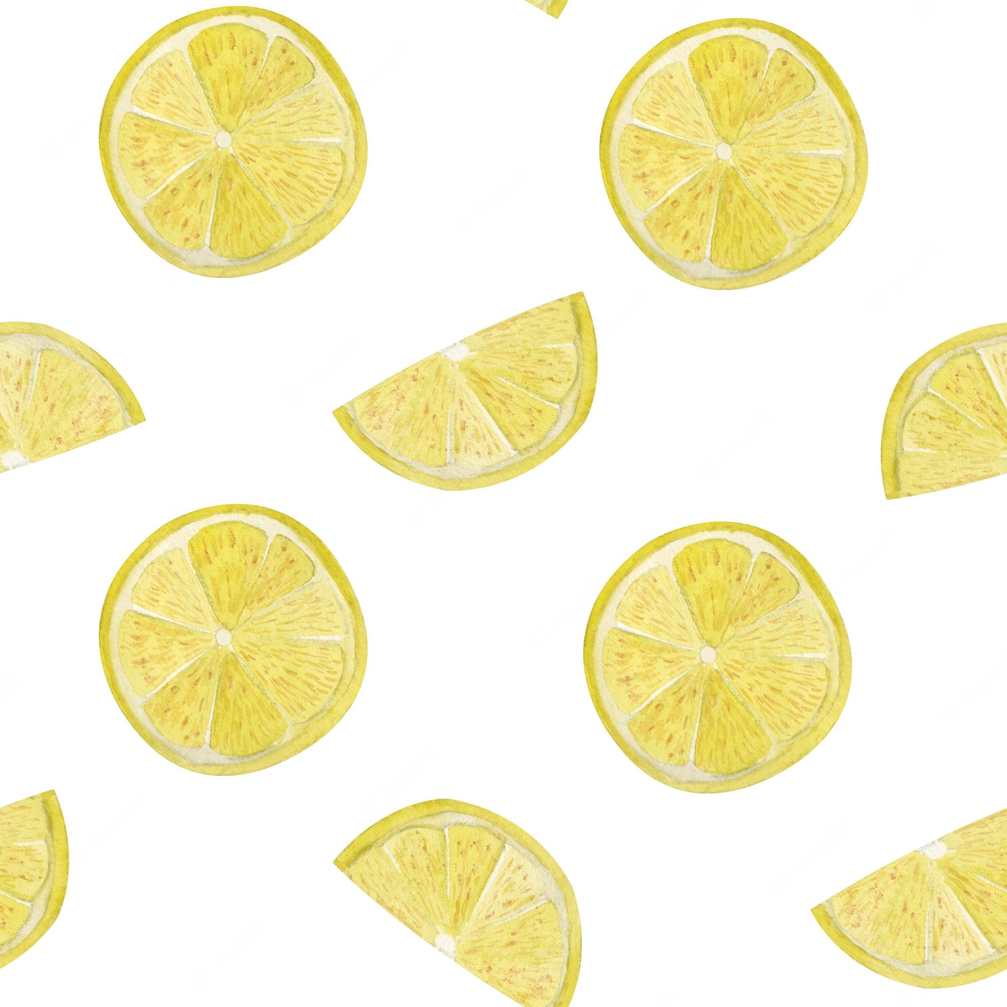 Lemon Watercolor Background