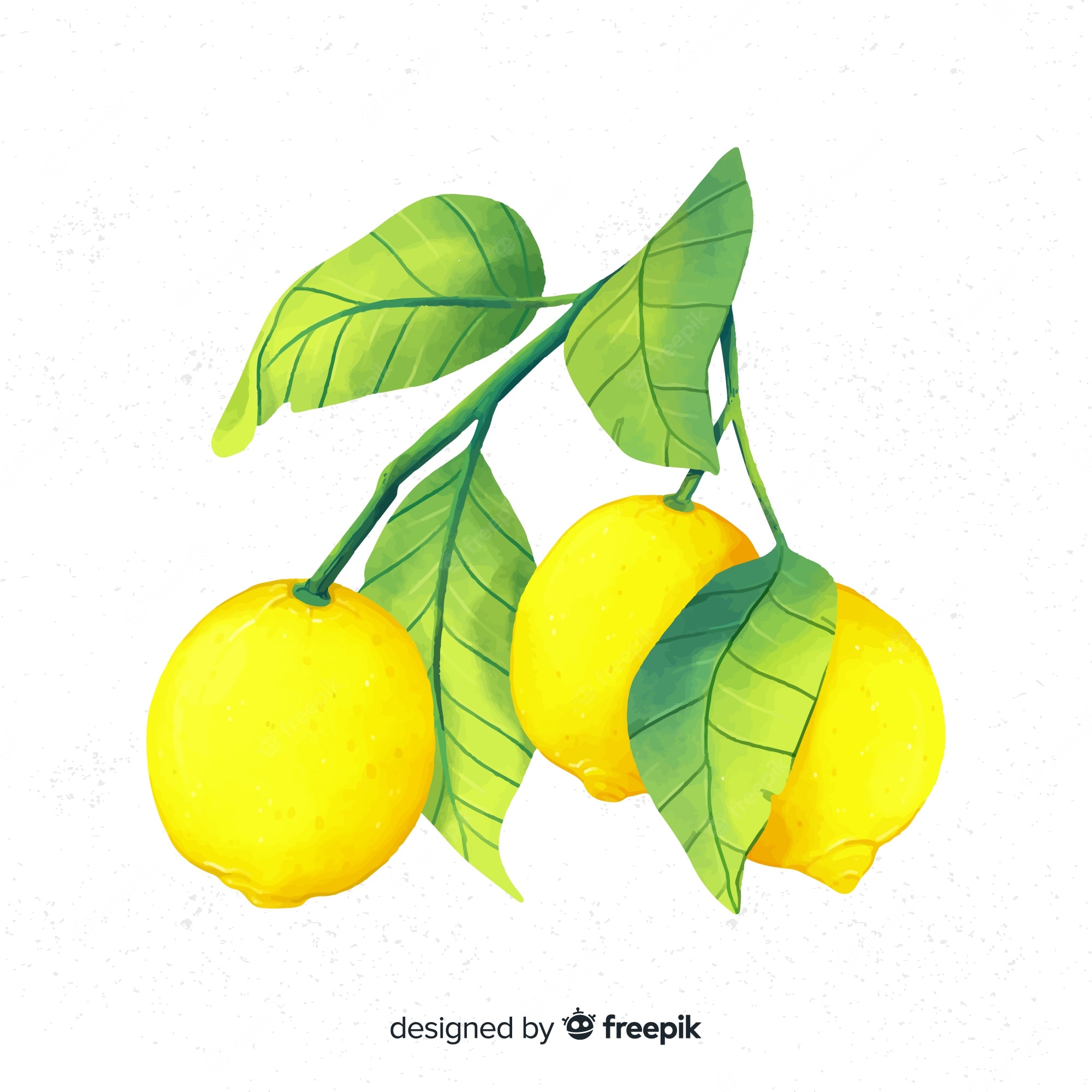 Lemon Watercolor Background