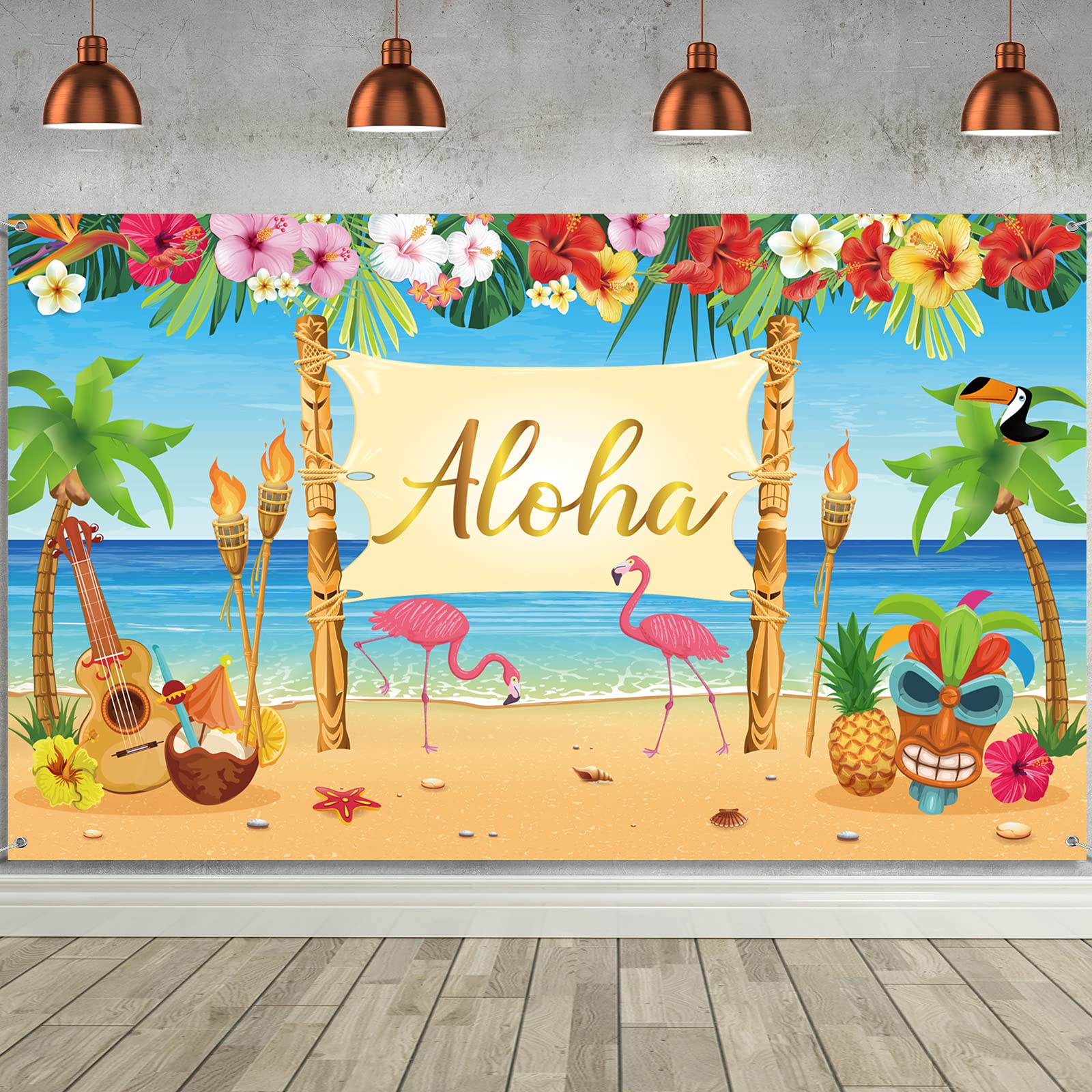 Luau Beach Background