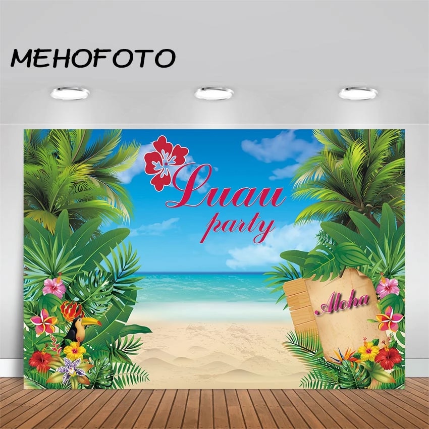 Luau Beach Background