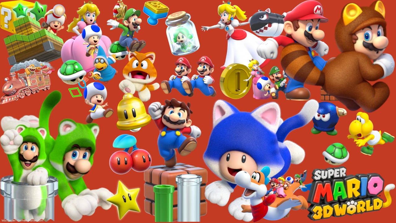 Mario Background 3D