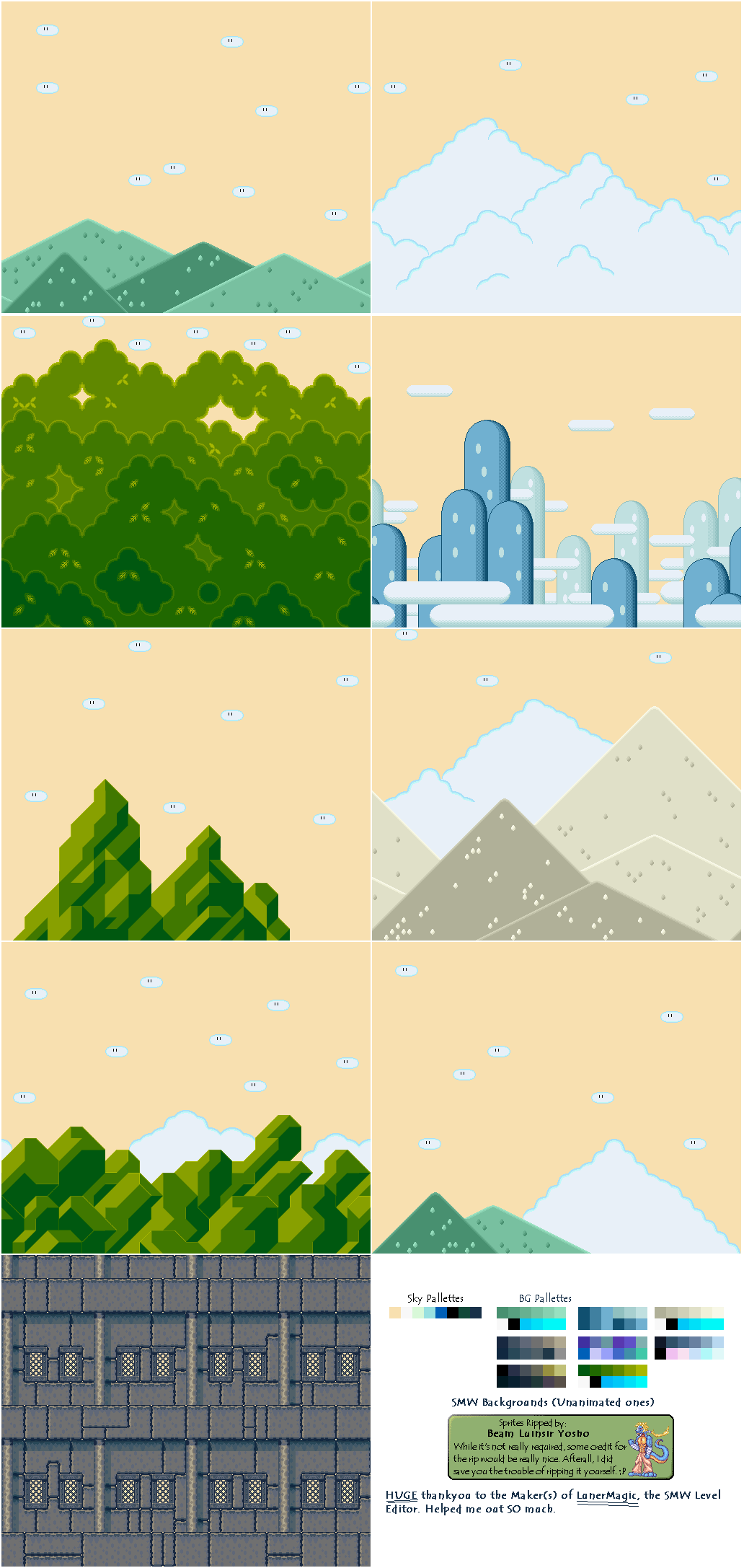 Mario World Background