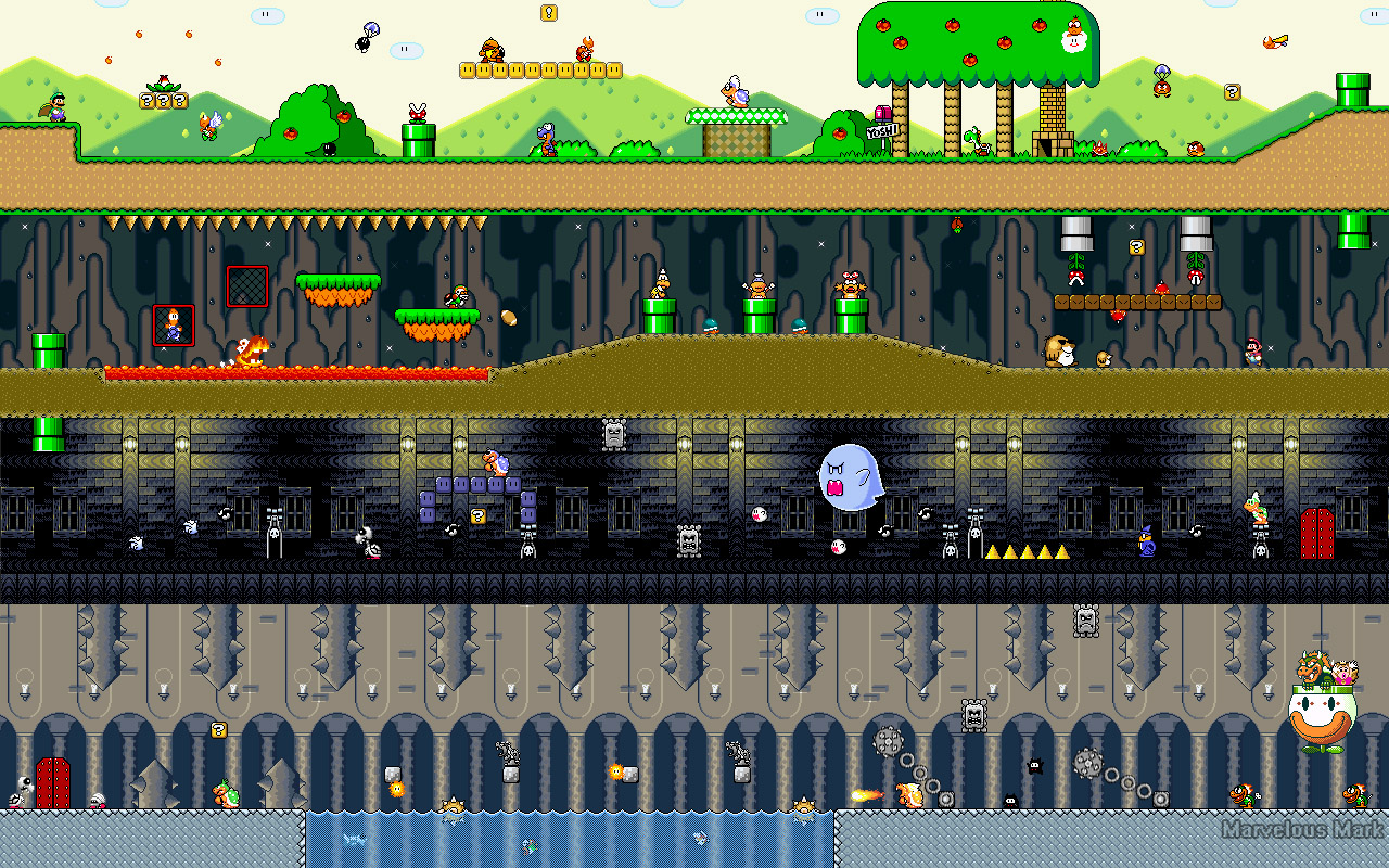 Mario World Background