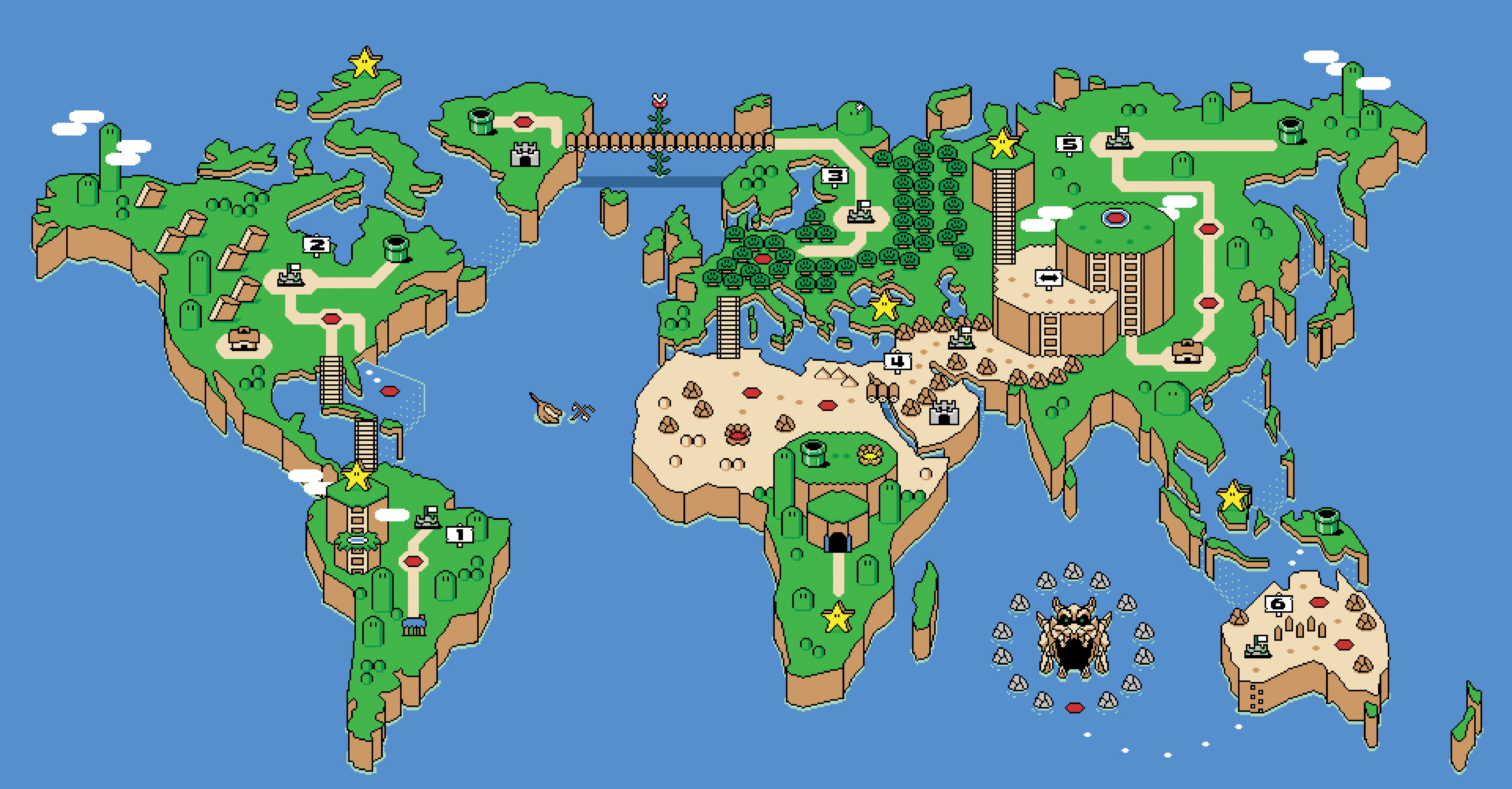 Mario World Background