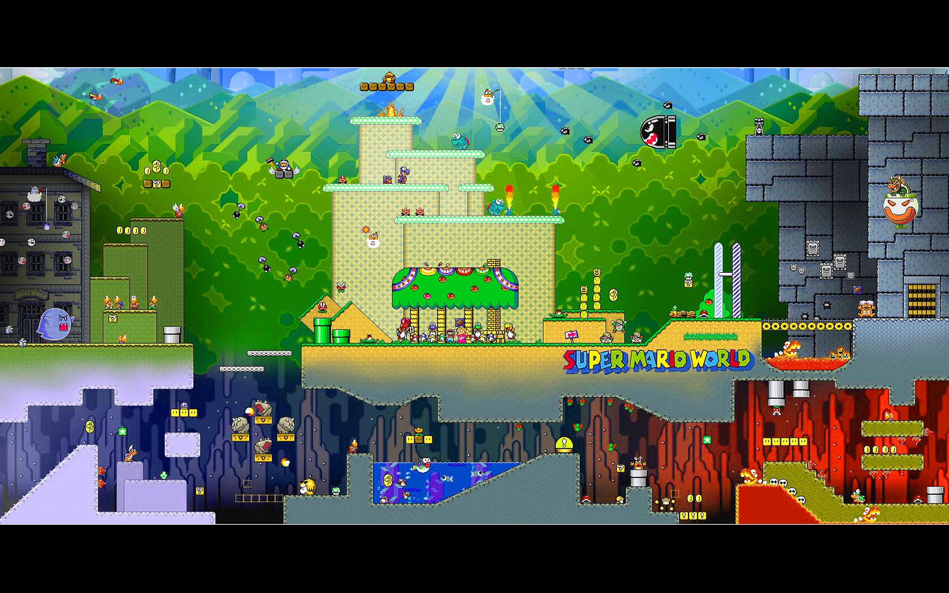 Mario World Background