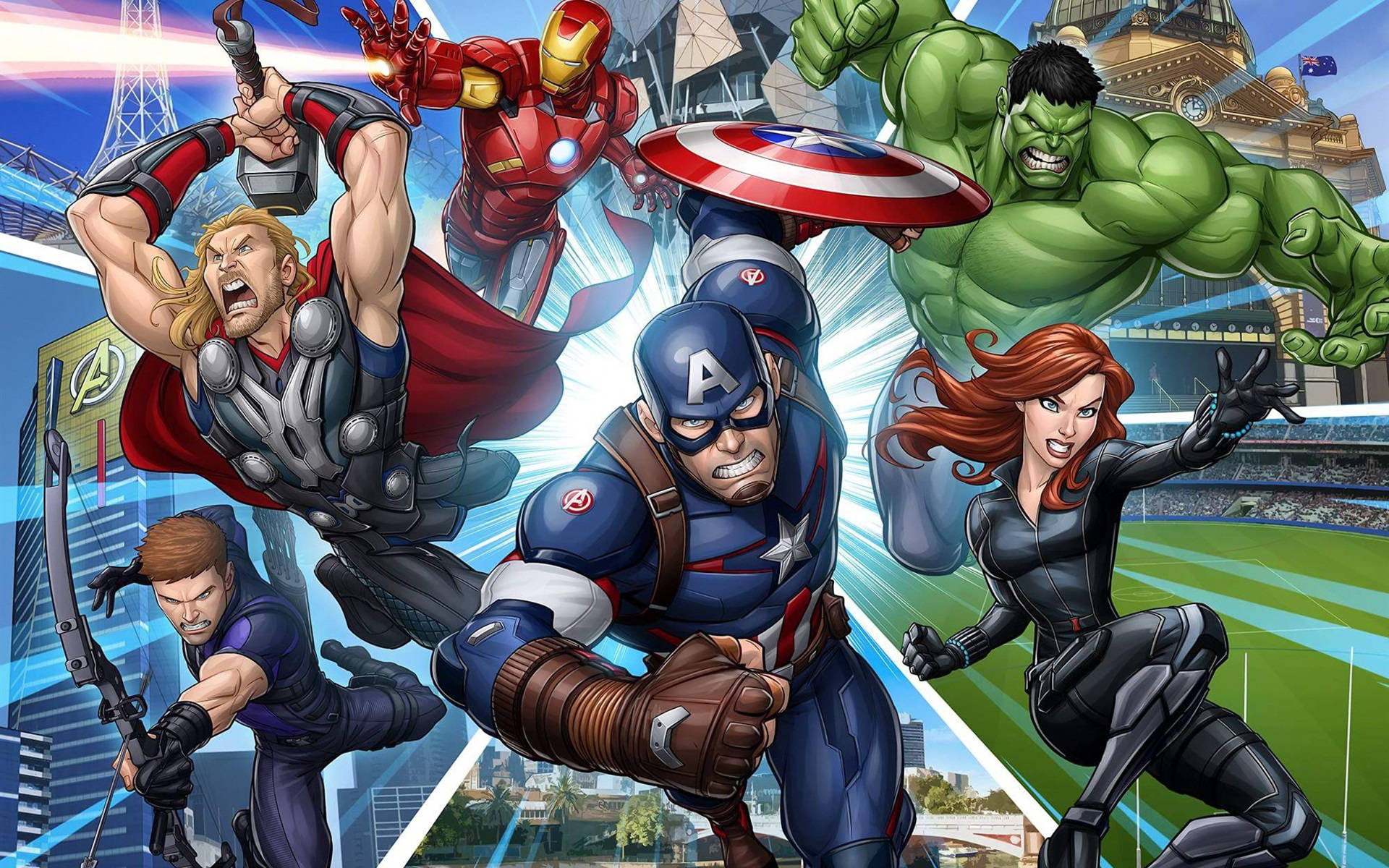 Marvel Superheroes Background