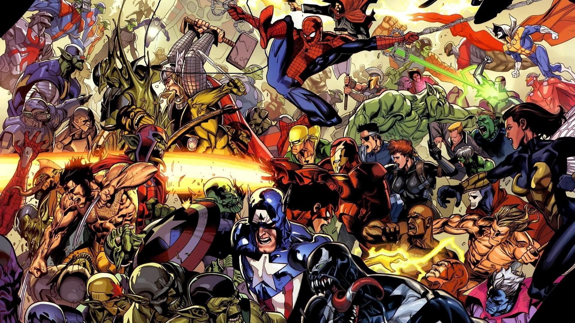 Marvel Superheroes Background