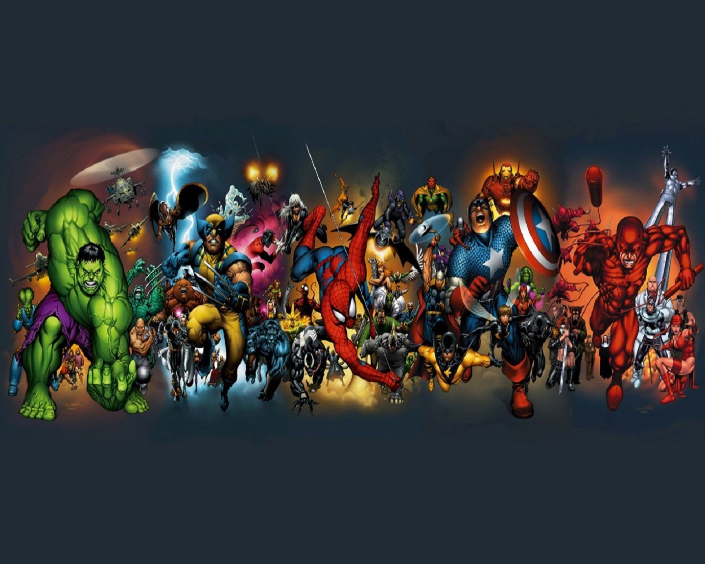 Marvel Superheroes Background