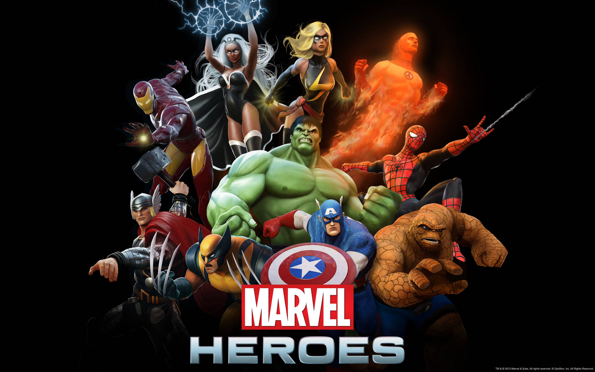 Marvel Superheroes Background