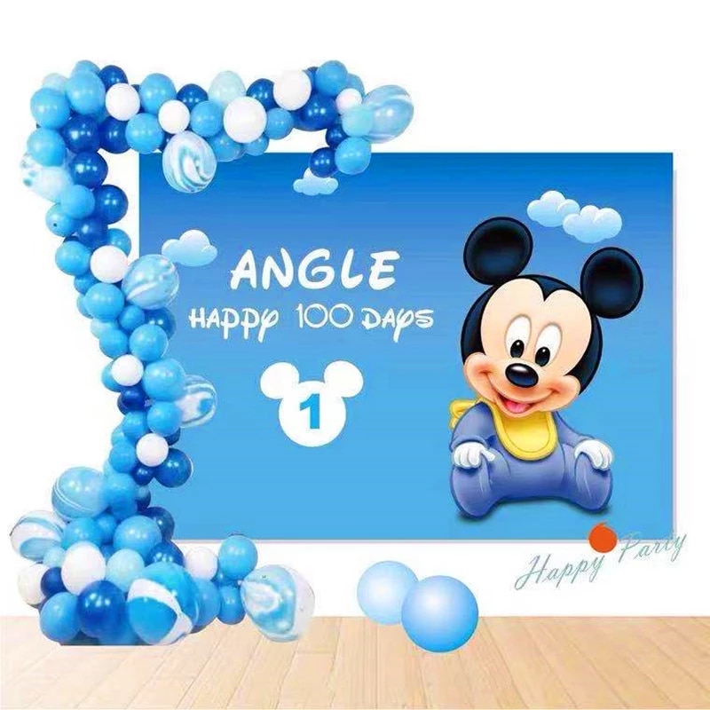 Mickey Mouse Blue Background