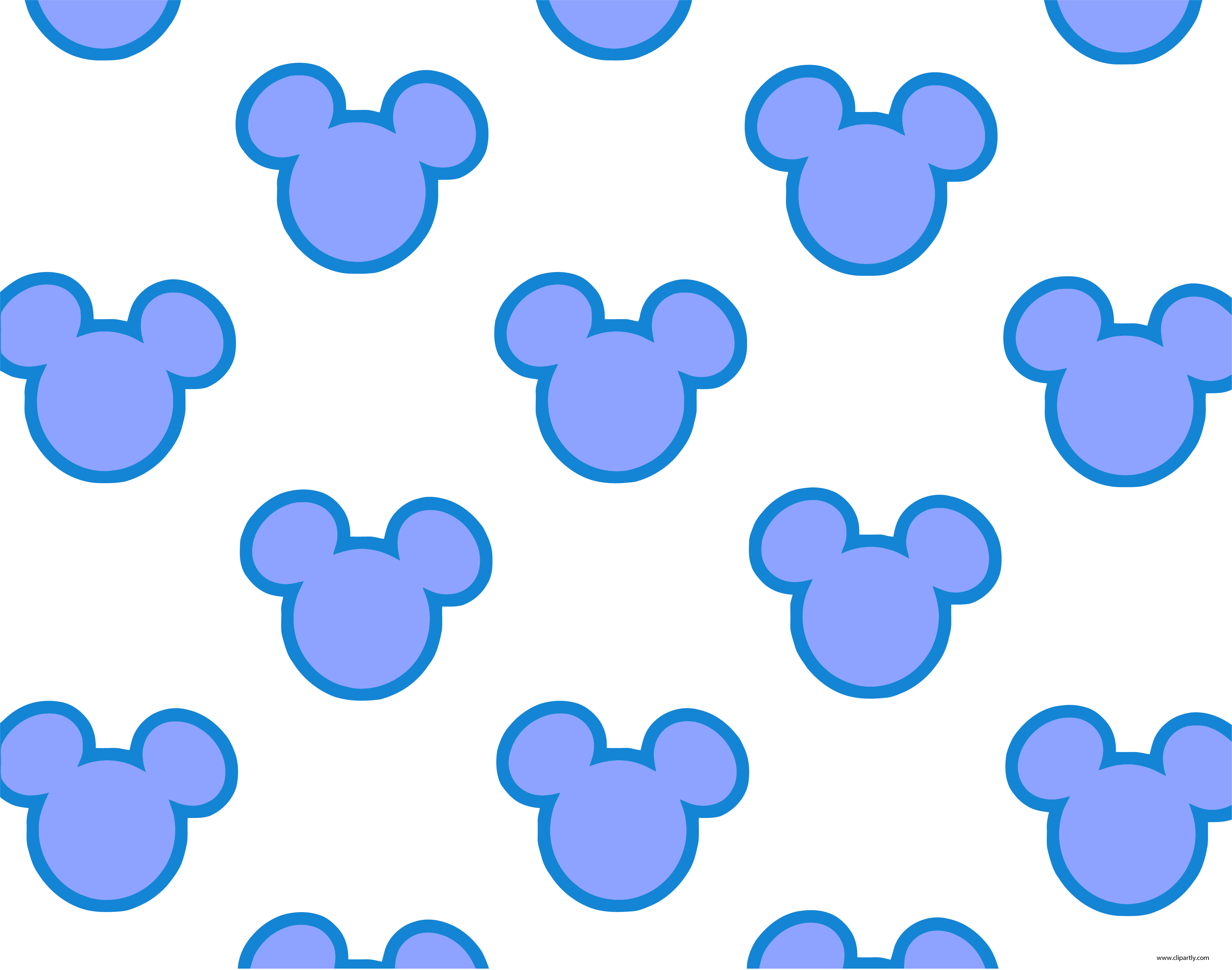 Mickey Mouse Blue Background