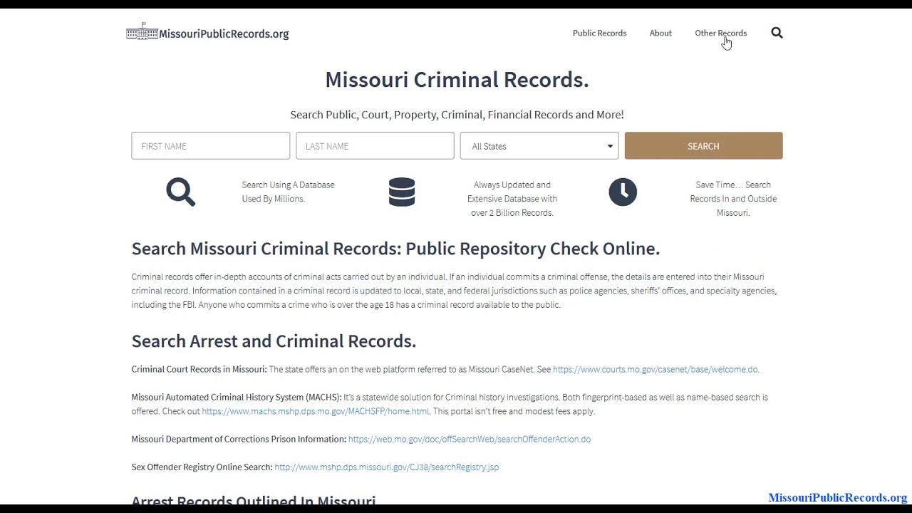 Missouri Background