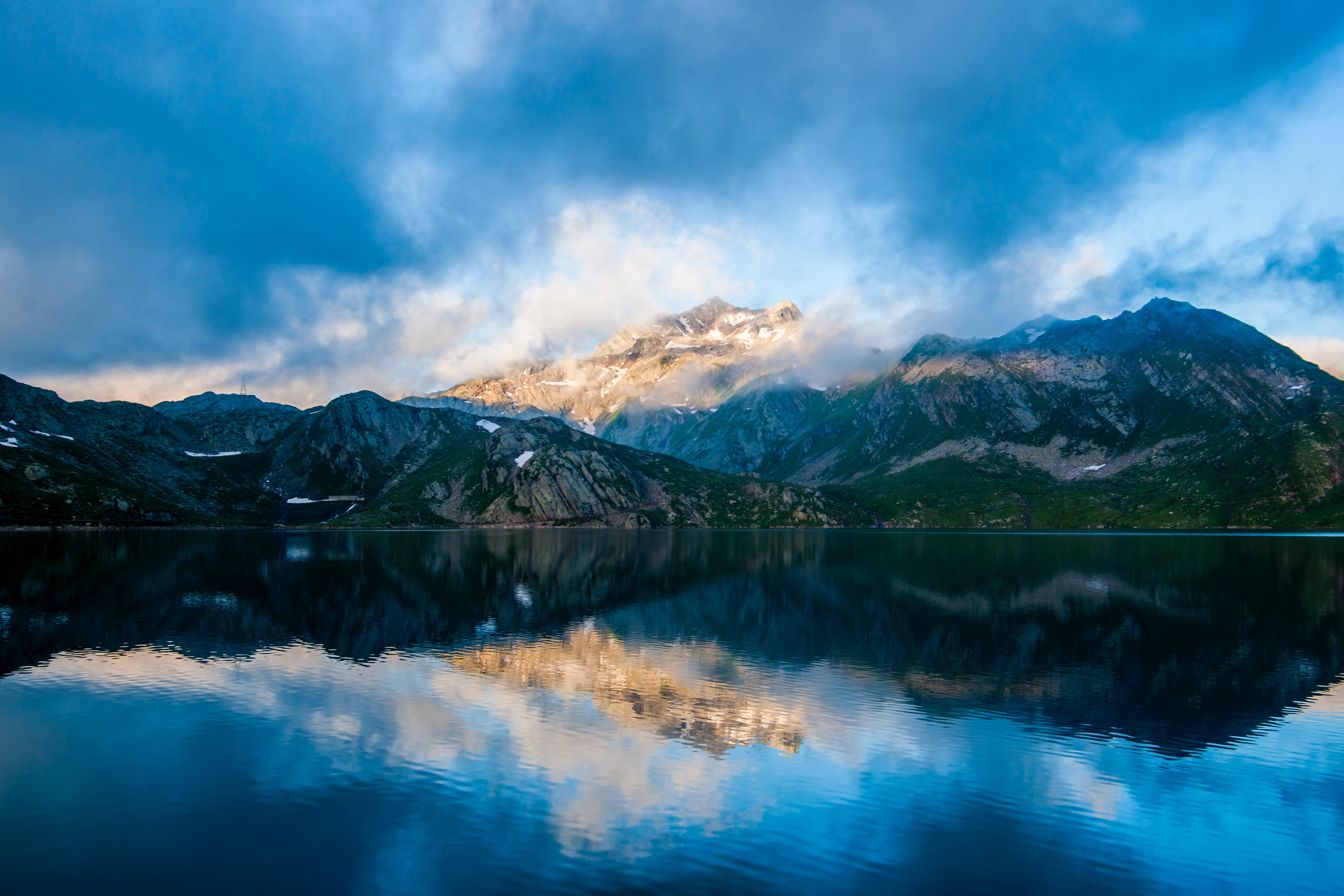 Misty Mountain Background