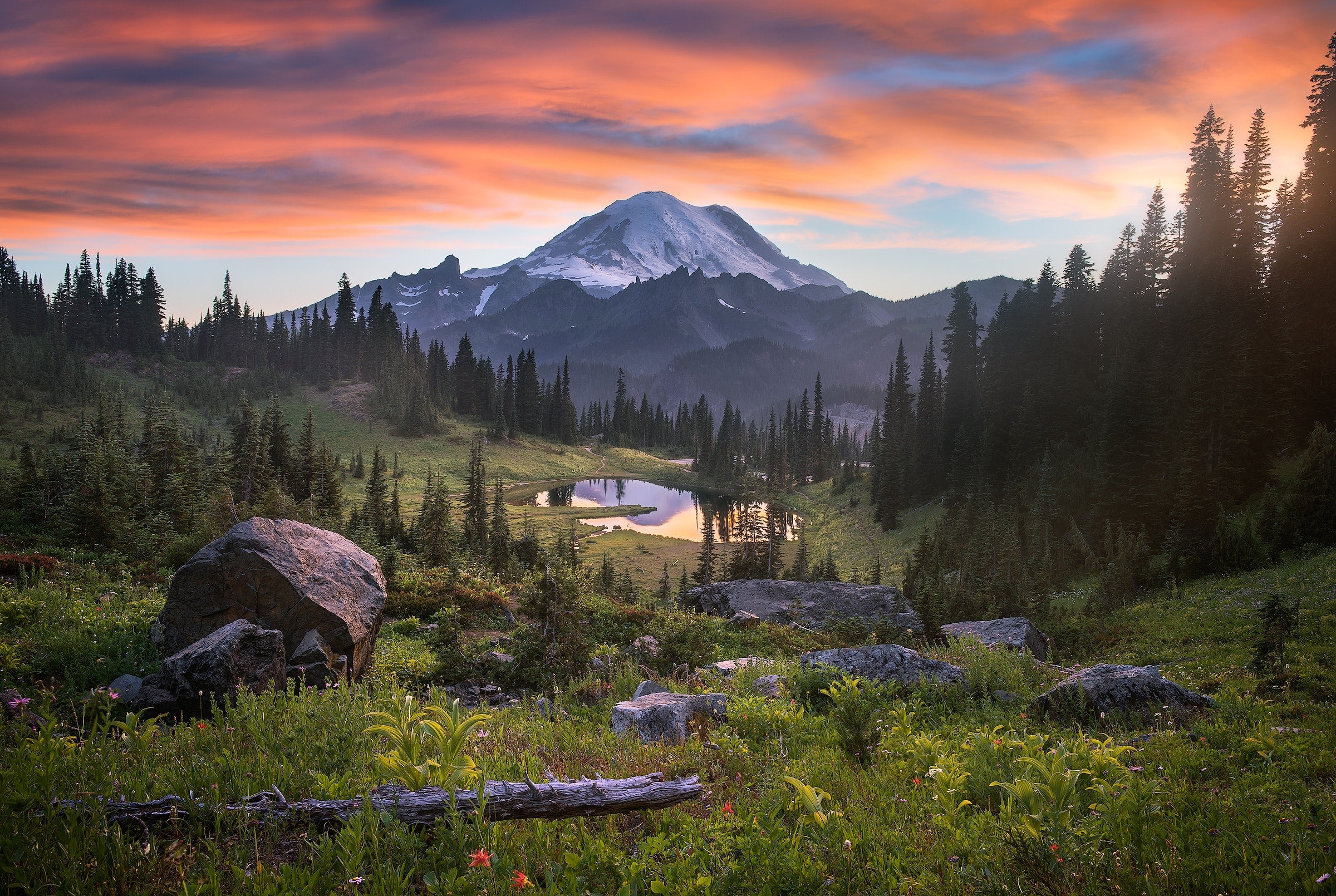 Mount Rainier Zoom Background