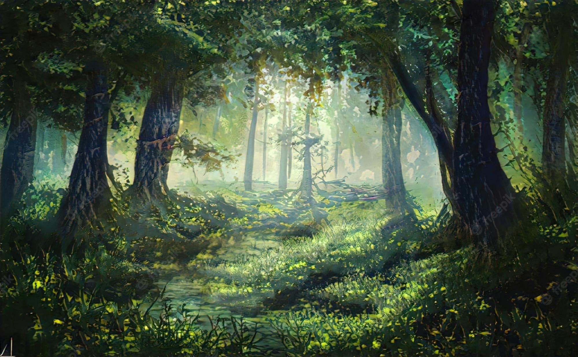 Mystical Forest Background