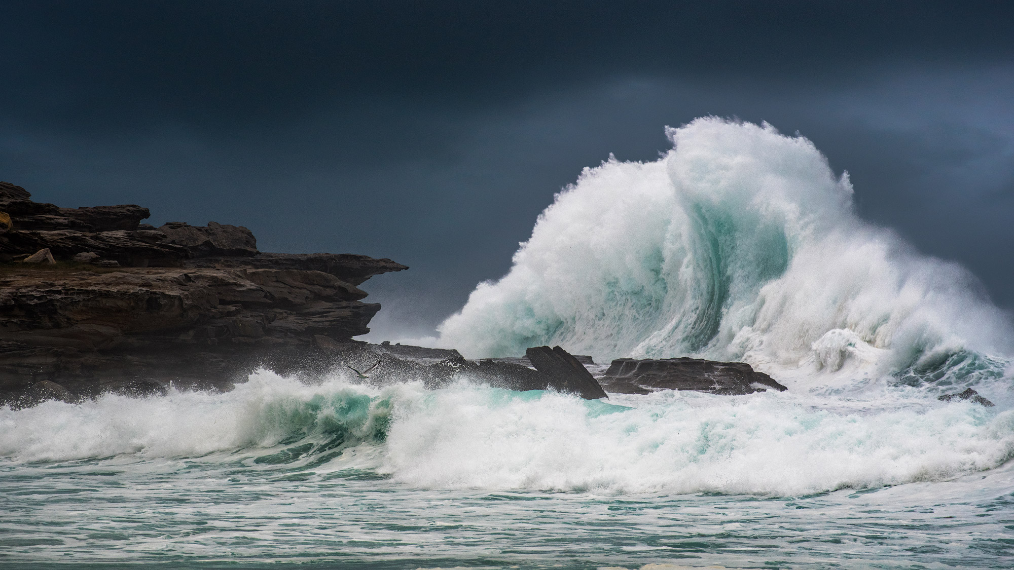 Ocean Storm Background