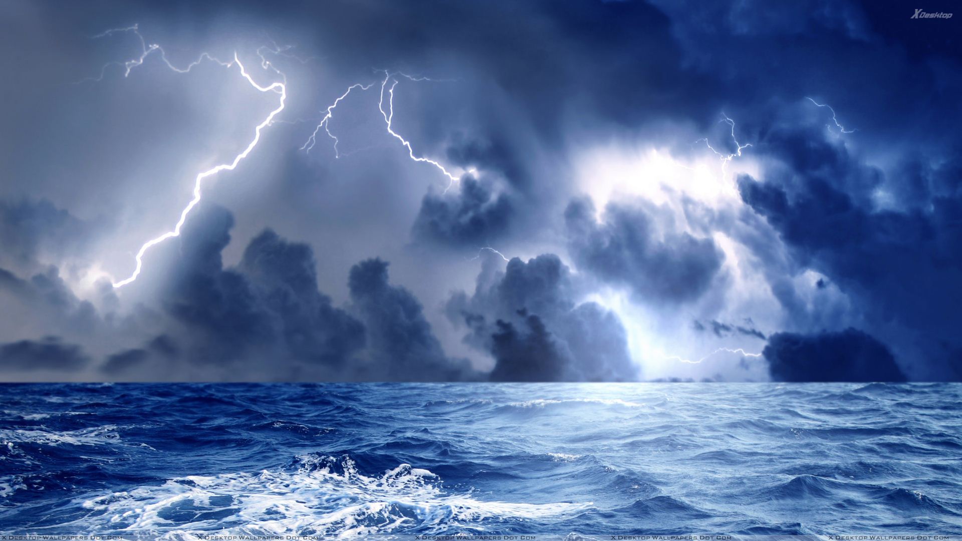 Ocean Storm Background