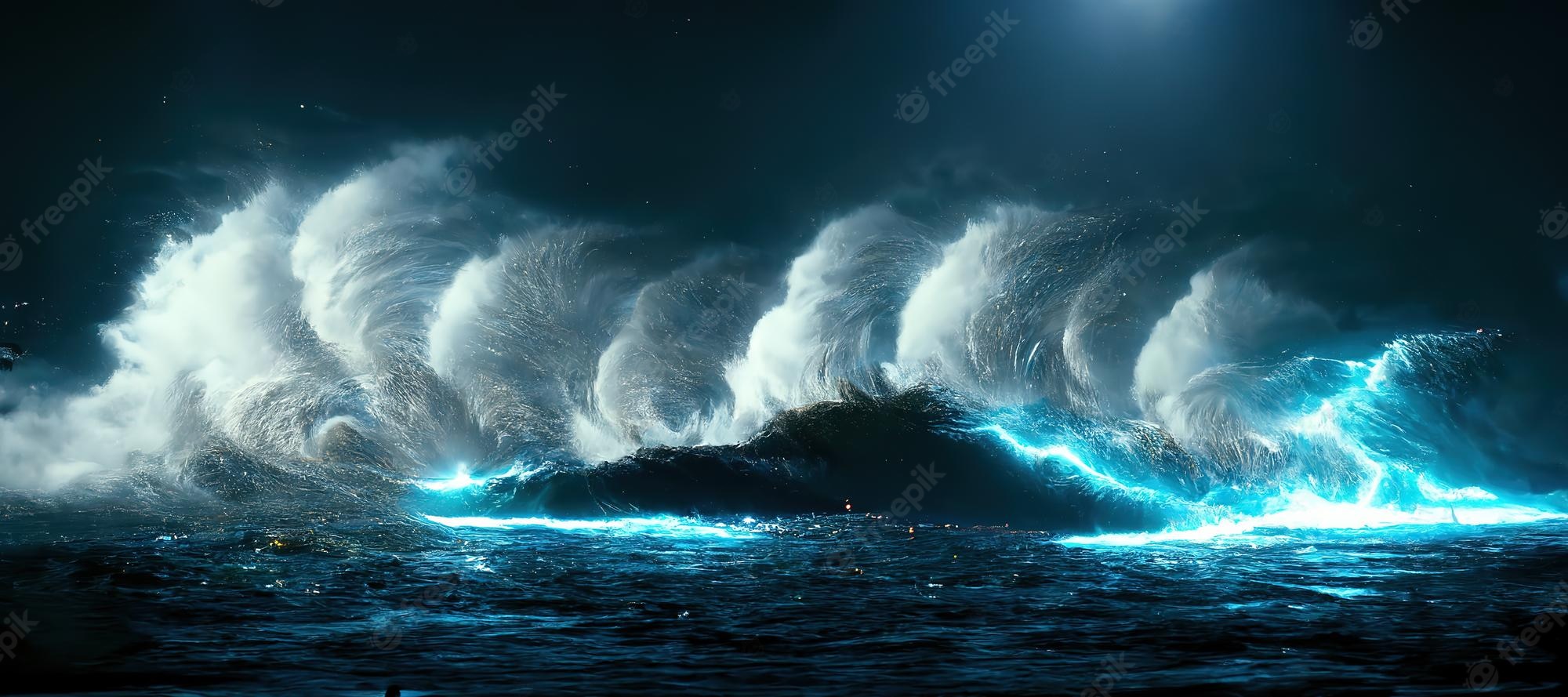 Ocean Storm Background