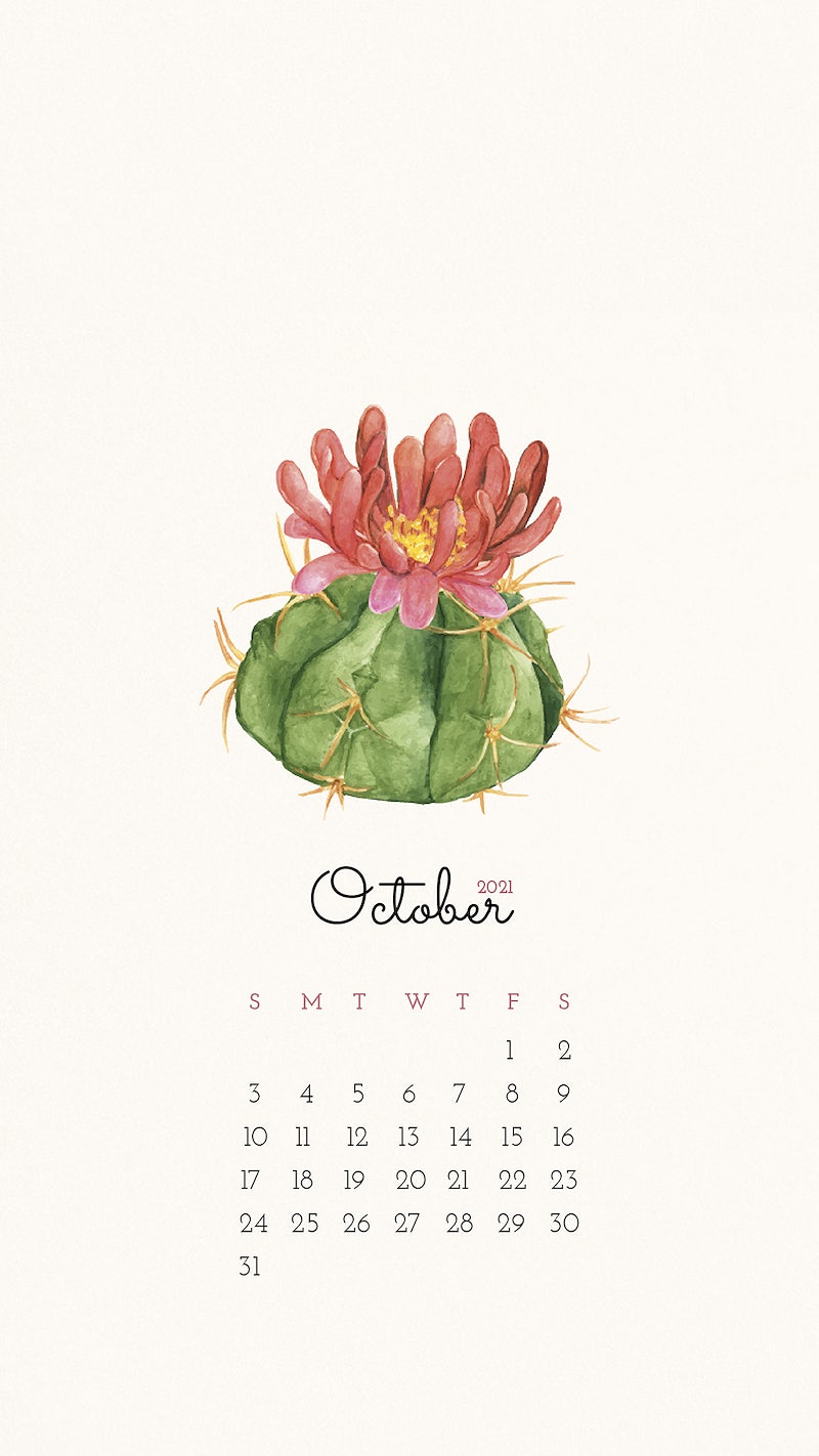 October Calendar Background