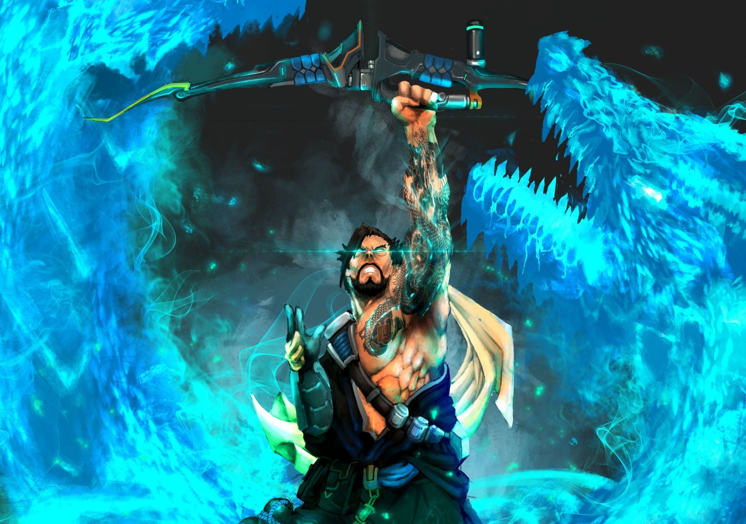 Overwatch Hanzo Background