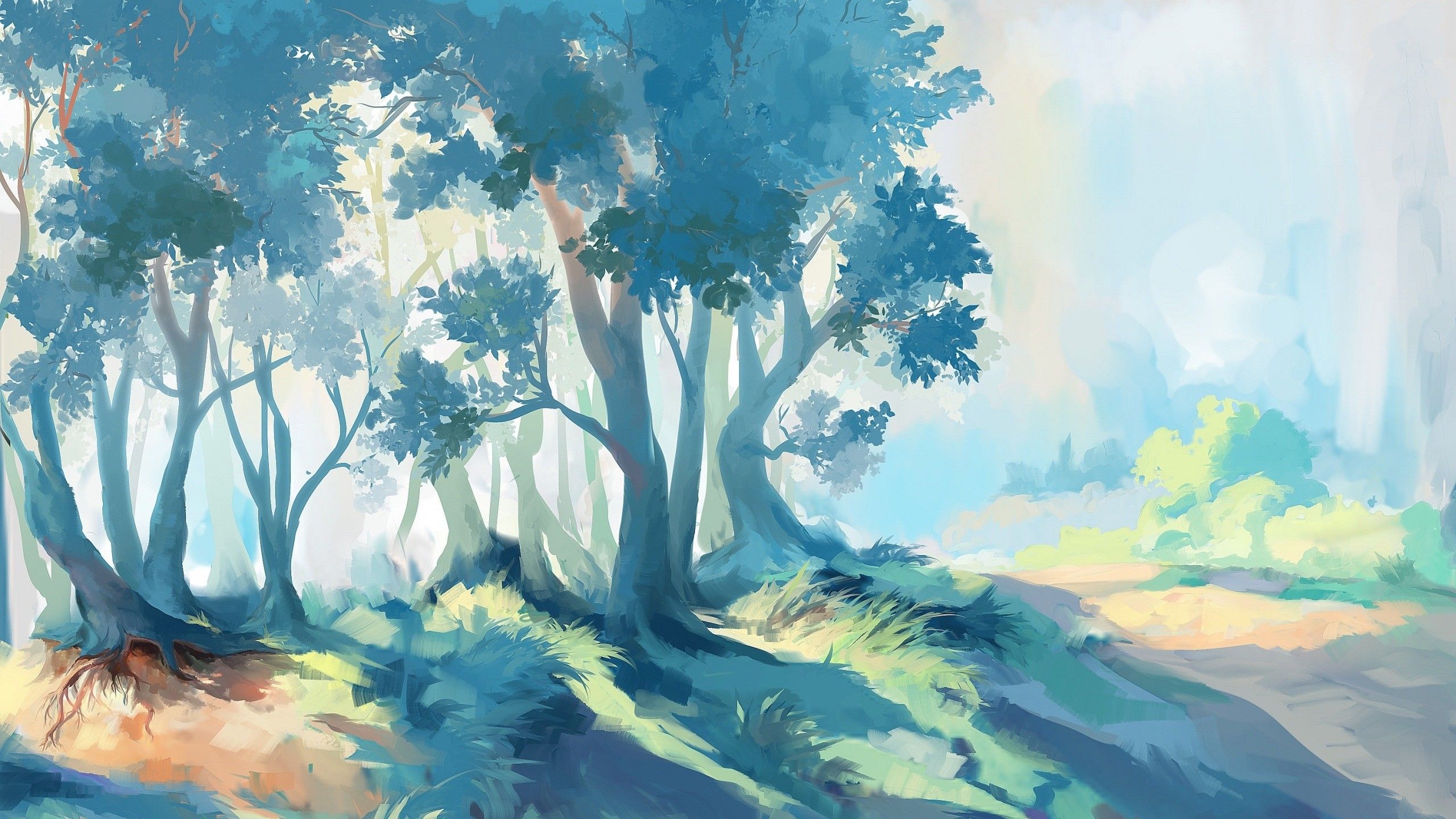 Painted Forest Background