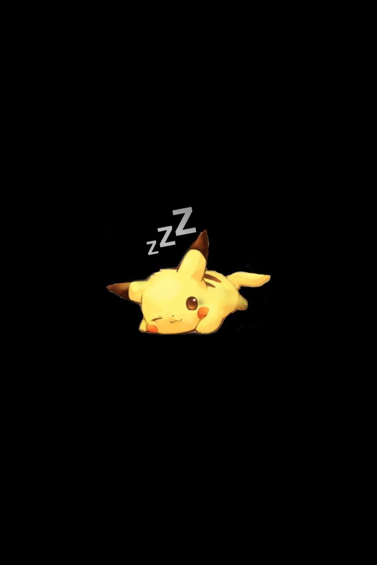 Pikachu Black Background