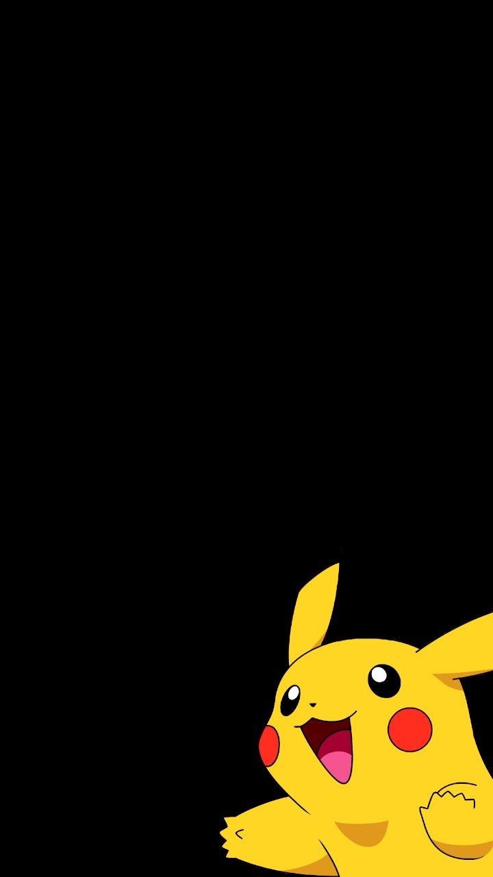 Pikachu Black Background