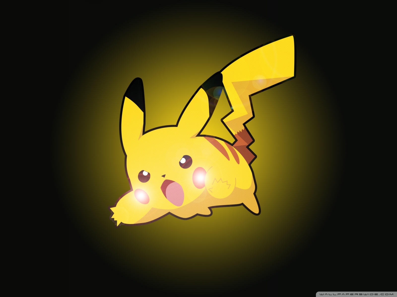 Pikachu Black Background