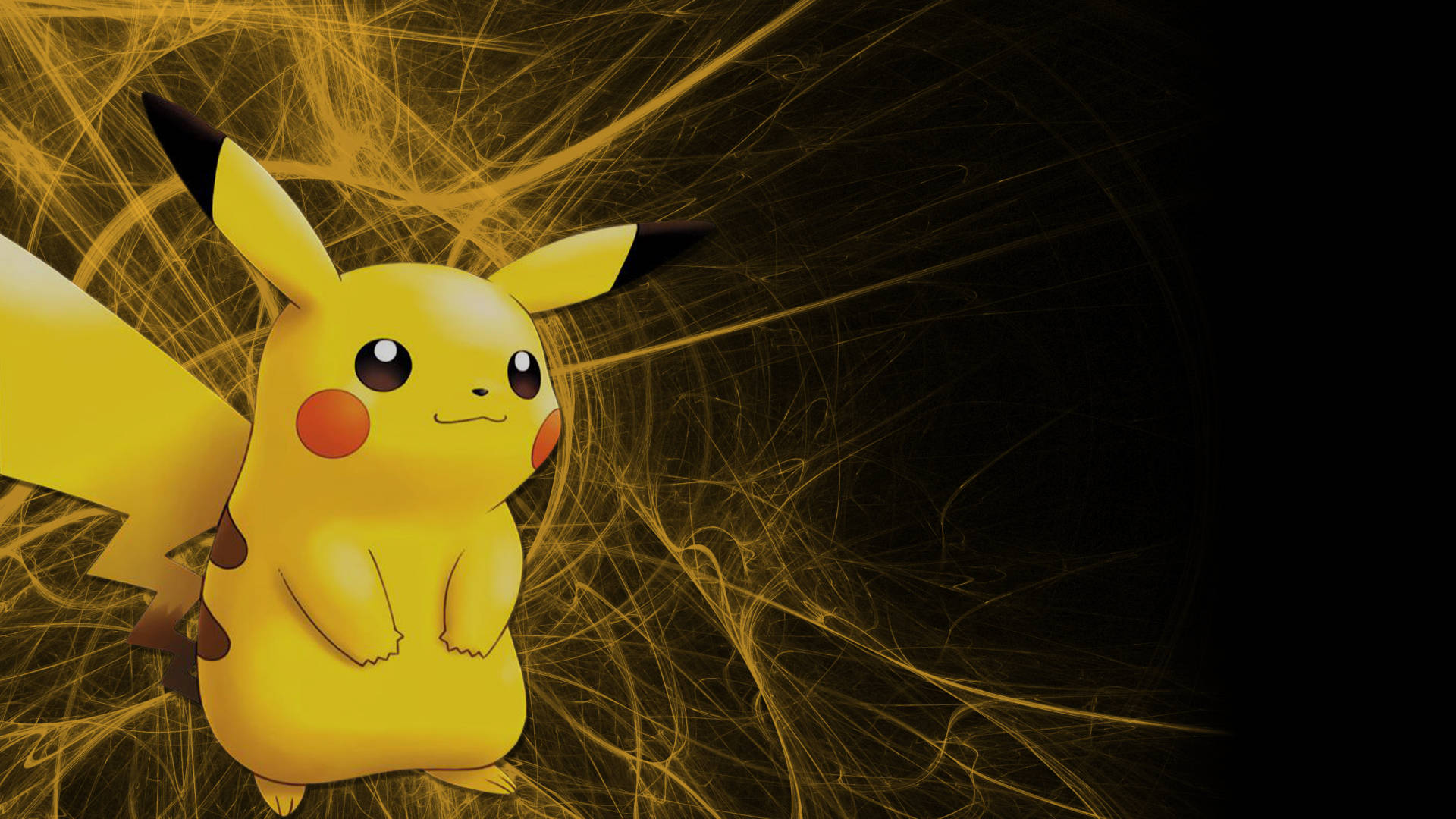 Pikachu Black Background