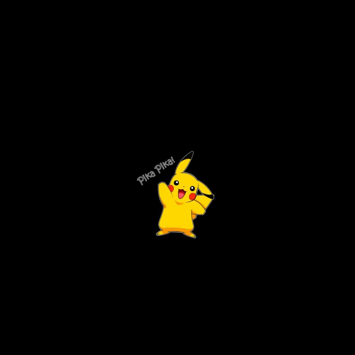 Pikachu Black Background