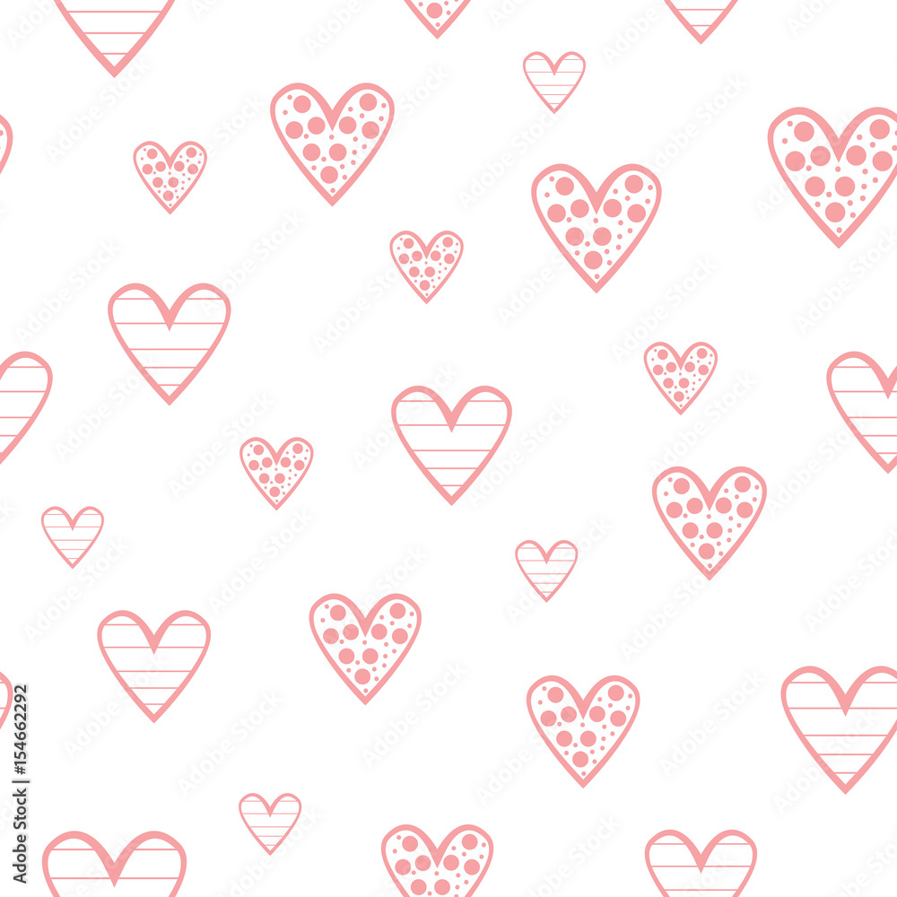 Pink Hearts Background