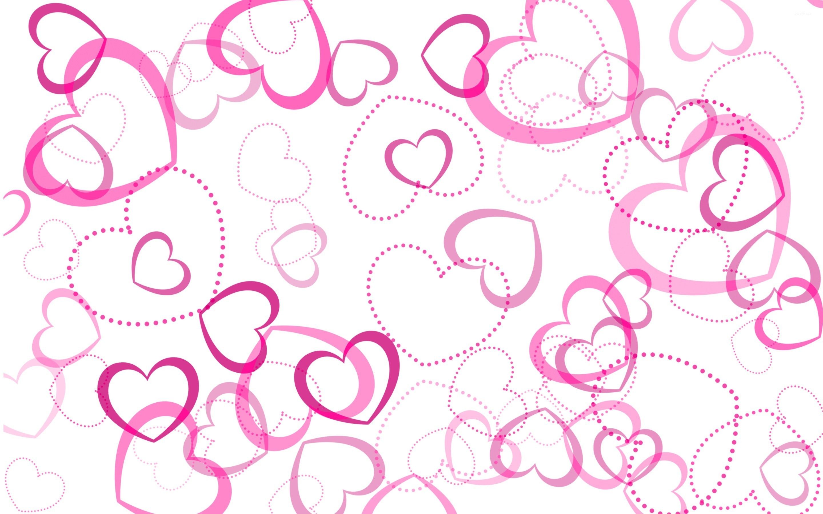 Pink Hearts Background