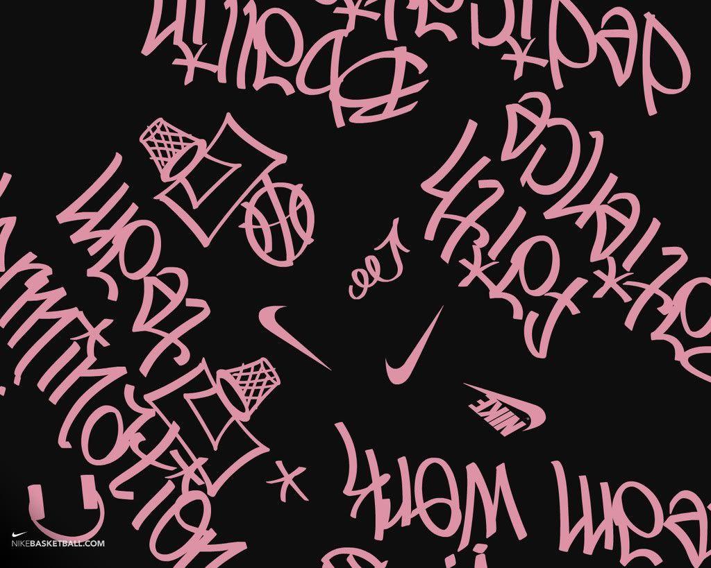 Pink Nike Background