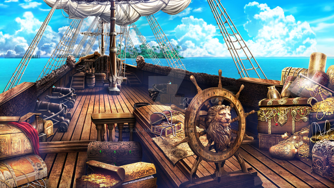 Pirate Ship Deck Background