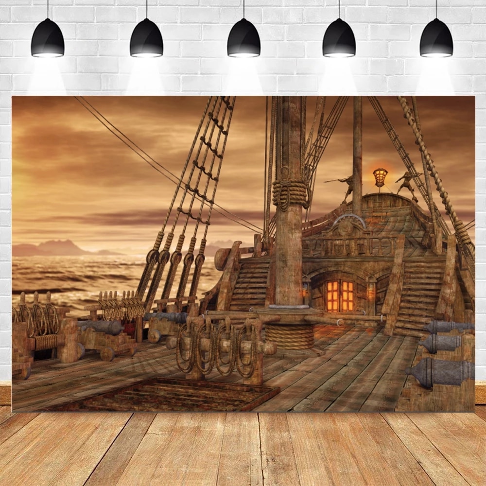 Pirate Ship Deck Background