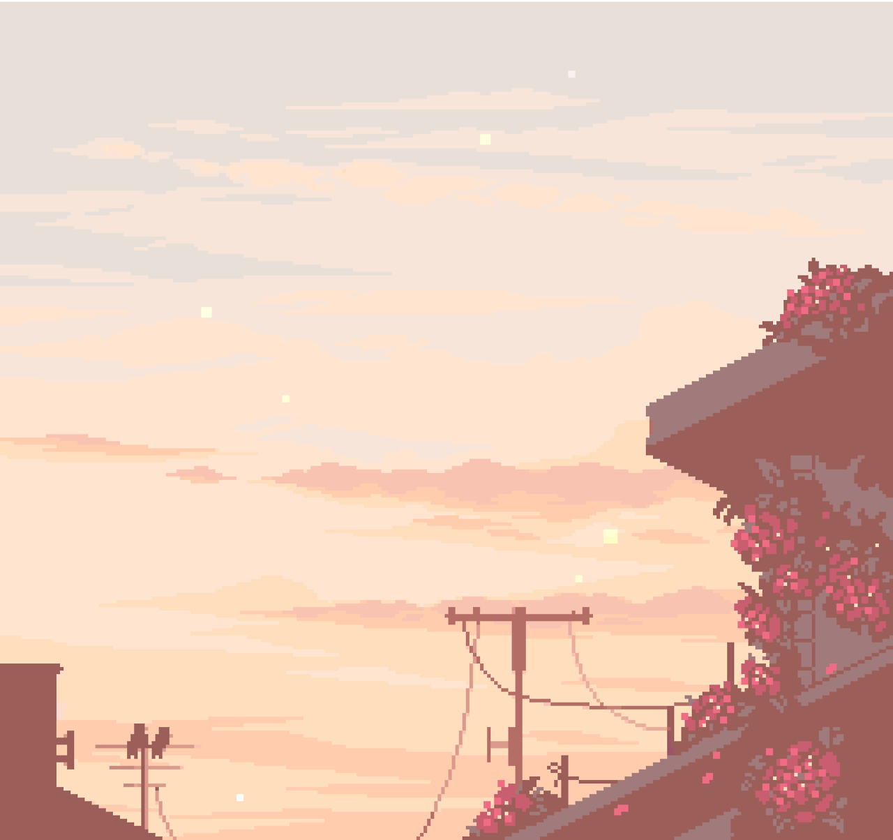 Pixel Aesthetic Background