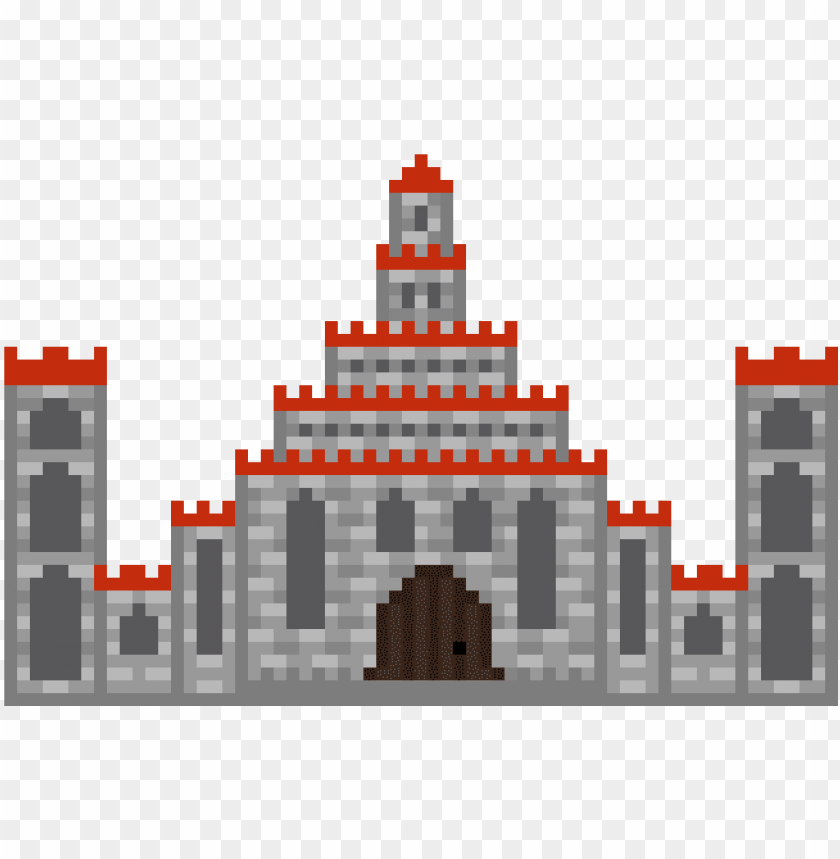 Pixel Castle Background