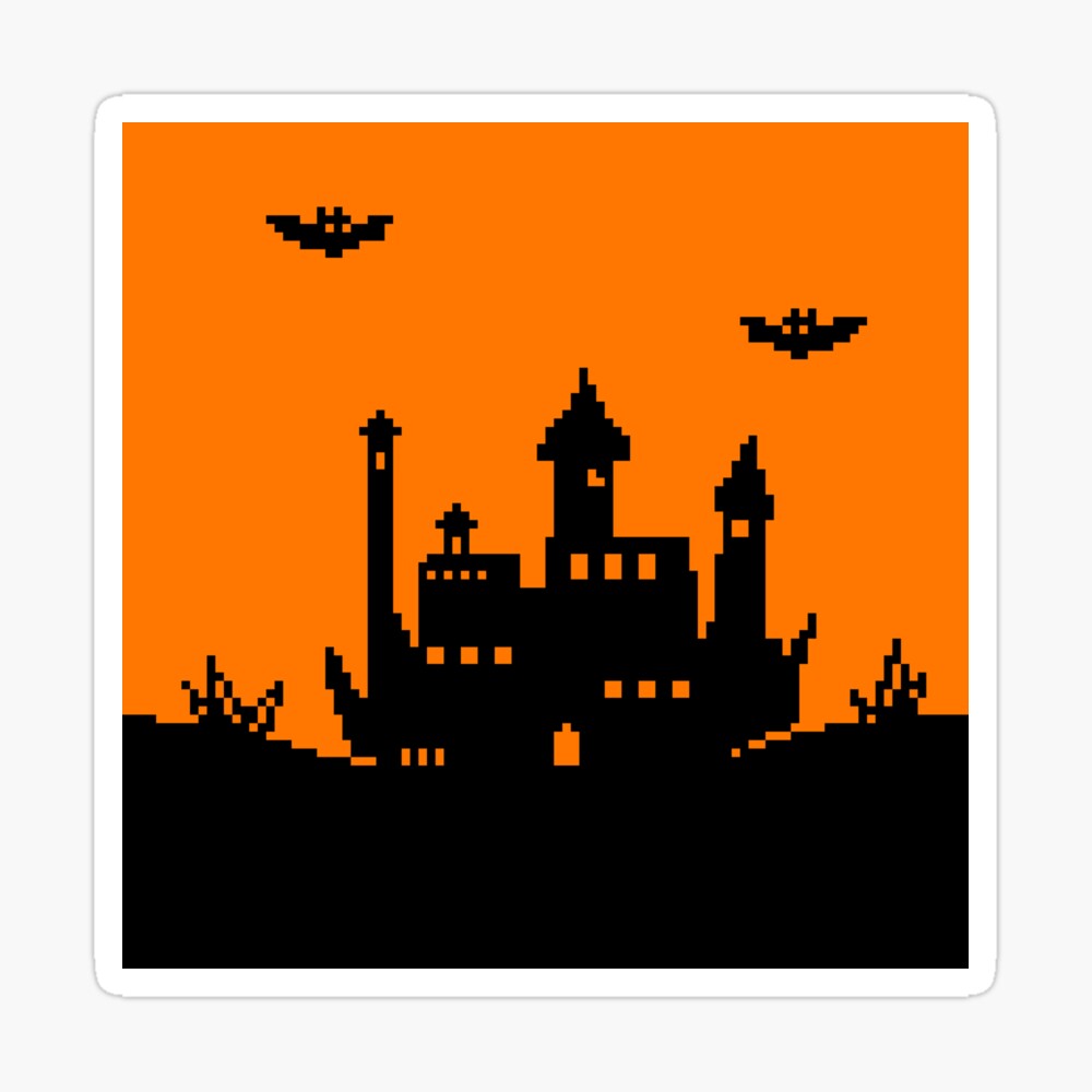 Pixel Castle Background