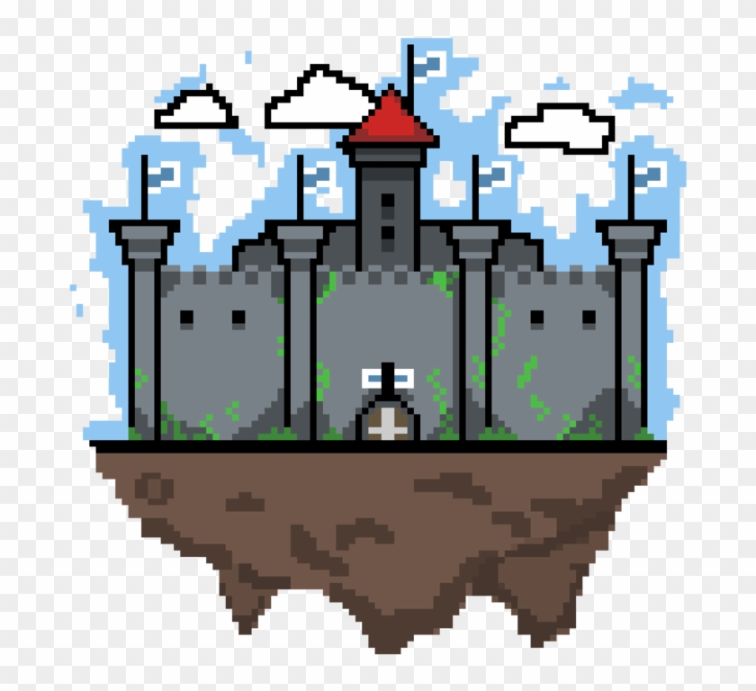 Pixel Castle Background